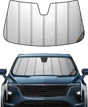 Windshield Sun Shade for Cadillac XT4 2019-2025,Heavy-Duty Thick Blackout Front Window Sunshade Summer Car Protector Block UV Rays