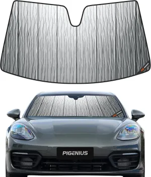 Windshield Sun Shade for Porsche Panamera,2017-2023,Durable Front Window Sun Shade Shield, Adaptable Summer Winter Sunshade