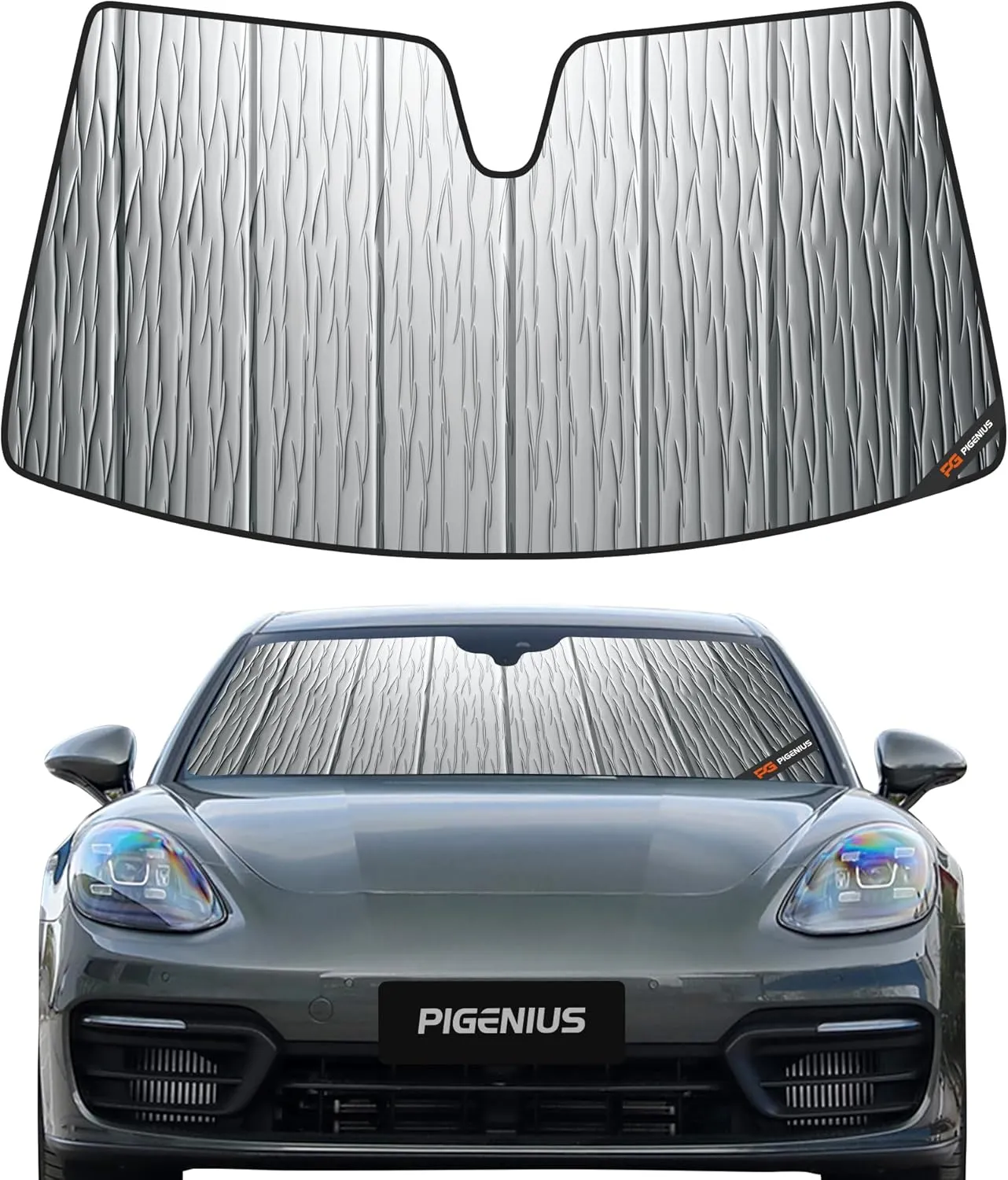 Windshield Sun Shade for Porsche Panamera,2017-2023,Durable Front Window Sun Shade Shield, Adaptable Summer Winter Sunshade