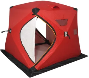 Winter Tent Winter Fishing House Outdoor Pop Ice Fishing Shelter in Winter 4 People Ice Fishing Tent Camping Tent Carry Bag for Family Short Weekends, 200x150x165cm, Blue