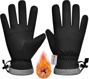 Winter Waterproof Ski Gloves for Kids, Men and Women - Perfect Cold Weather Gloves for Cycling, Driving, Running