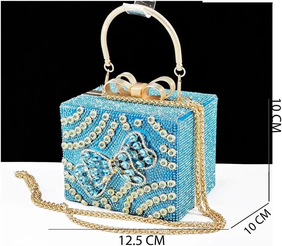 Women’S Full Diamond High Heels and Dual Use Clutch Set with Graffiti Design for Stylish Parties