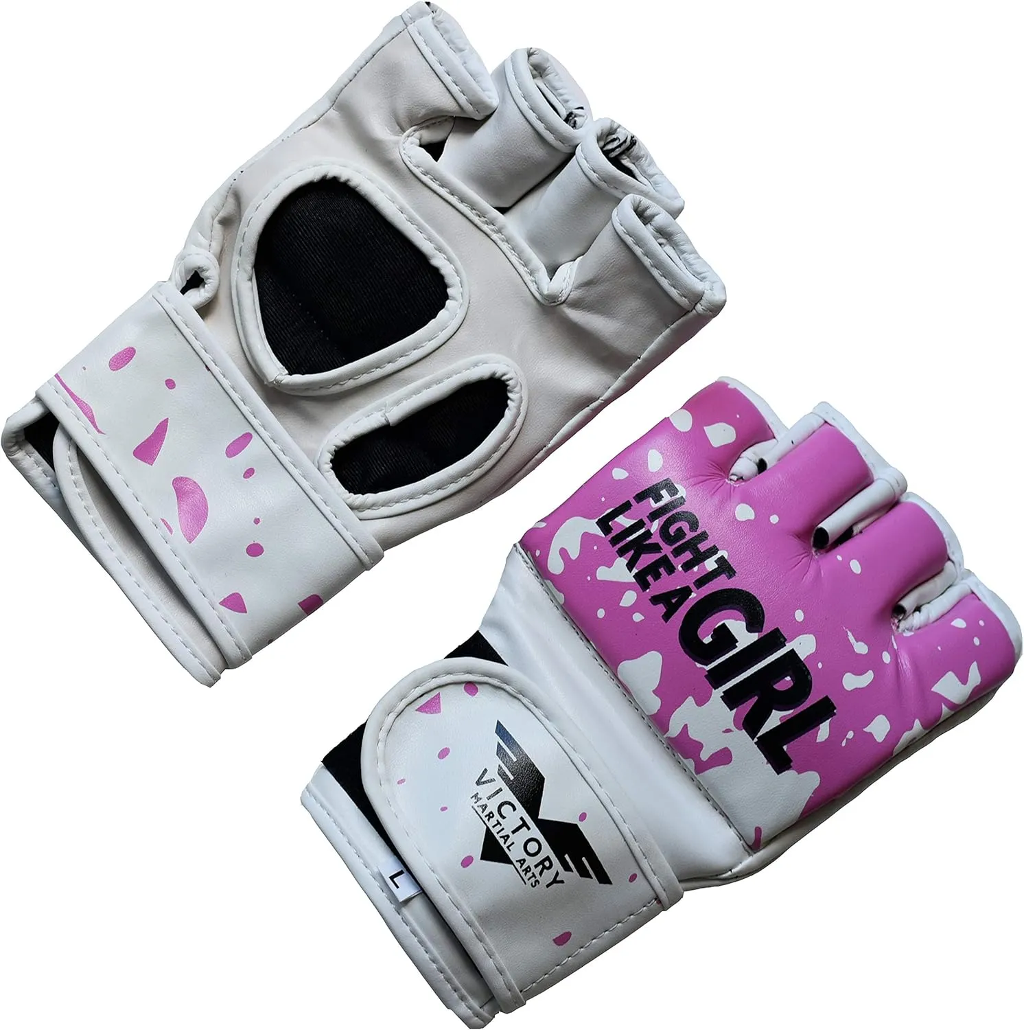 Women's MMA Gloves Boxing Gloves Synthetic Leather Fingerless Punching Bag Gloves for Kickboxing, Sparring, Muay Thai and Heavy Bag