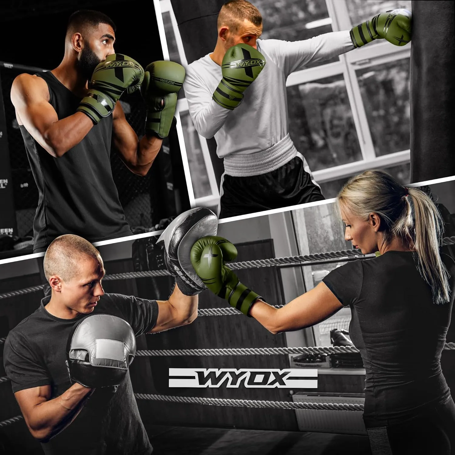 WYOX Boxing Gloves for Men & Women – 10oz 12oz 14oz 16oz Adult Training Gloves for Punching Bag, Kickboxing, MMA, Muay Thai – Sparring Gloves for Boxing Workouts & Weight Training