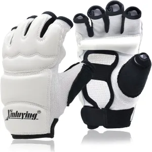 Xinluying Punch Bag Taekwondo Karate Gloves for Sparring Martial Arts Boxing Training Fingerless Women Kids