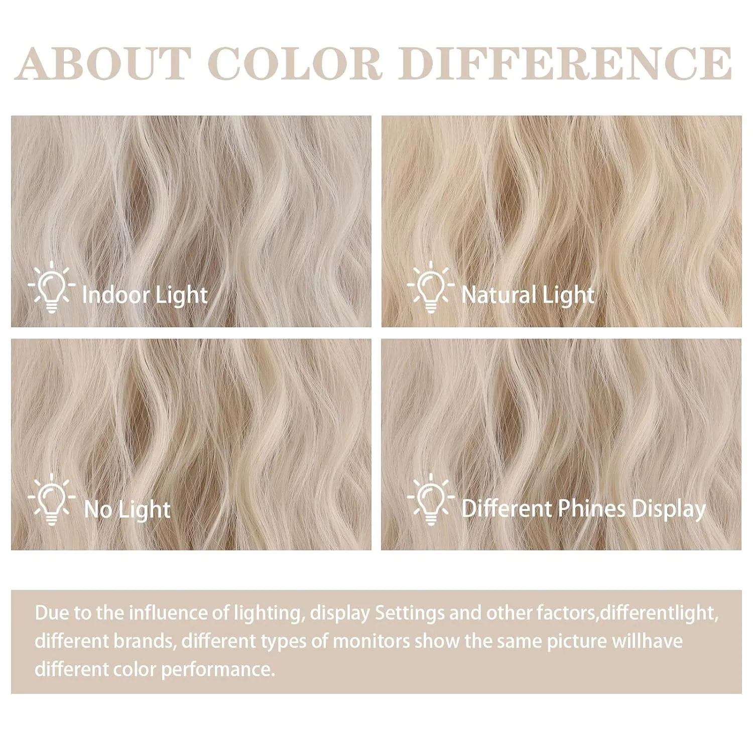 Xinran Long Blonde Wavy Wigs with Bangs Medium Length Wavy Ombre Platinum Blonde Wig for Women 18 Inch Synthetic Heat Resistant Fiber Dark Roots Blond Wig for Daily Party Halloween Use
