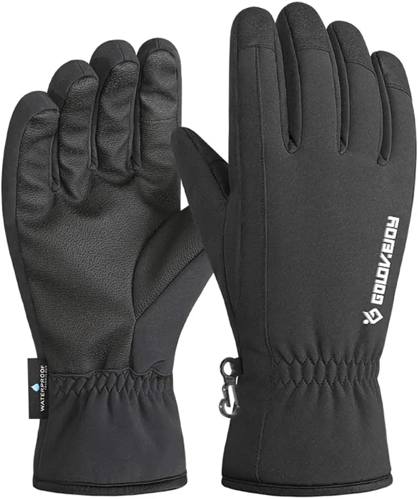 Y&R Direct Mens Winter Gloves -30℉Windproof Waterproof Warm Touch Screen Gloves for Outdoor Work Cycling