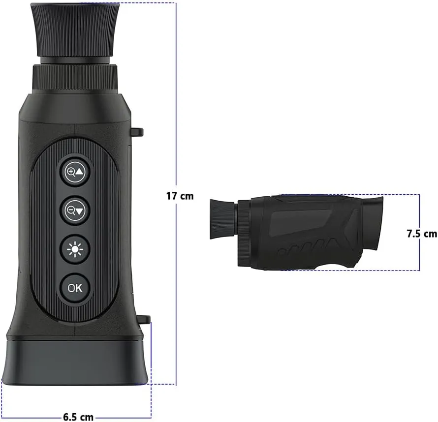YardGo Night Vision Goggles, 2.5K & 48MP Digital Infrared Night Vision Binoculars for Adults Night Vision Scope with 8X Digital Zoom, Rechargeable Infrared Goggles for Camping