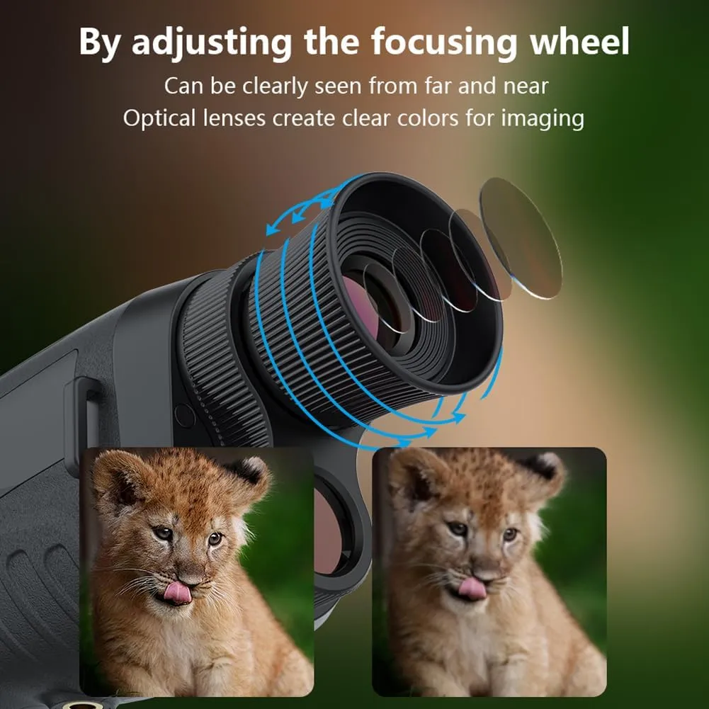 YardGo Night Vision Goggles, 2.5K & 48MP Digital Infrared Night Vision Binoculars for Adults Night Vision Scope with 8X Digital Zoom, Rechargeable Infrared Goggles for Camping