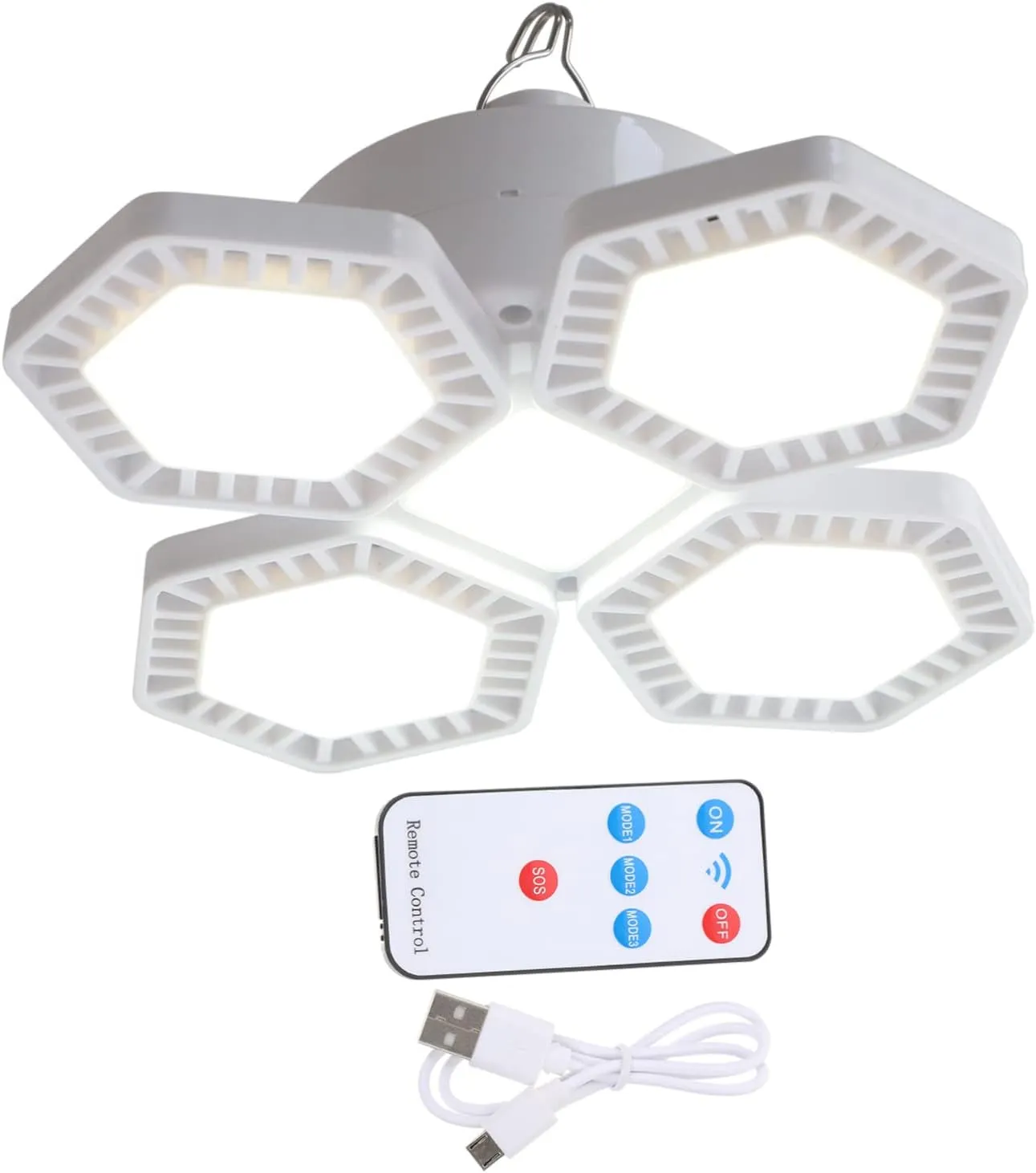 Yardwe Solar Camping Light 5 Lighting Modes Foldable Night Market Lamp Rechargeable