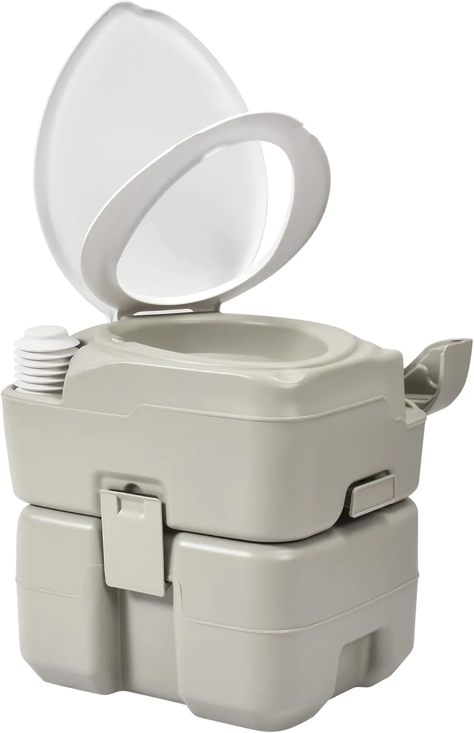 YITAMOTOR 5.3 Gal Portable Toilet for Camping, RV Toilet with Diagonal Elongated Bowl Seat, Porta Potty with Hand Sprayer, Leak-Proof for Adults, RV Travel, Hospital, Boat, Trip, Home