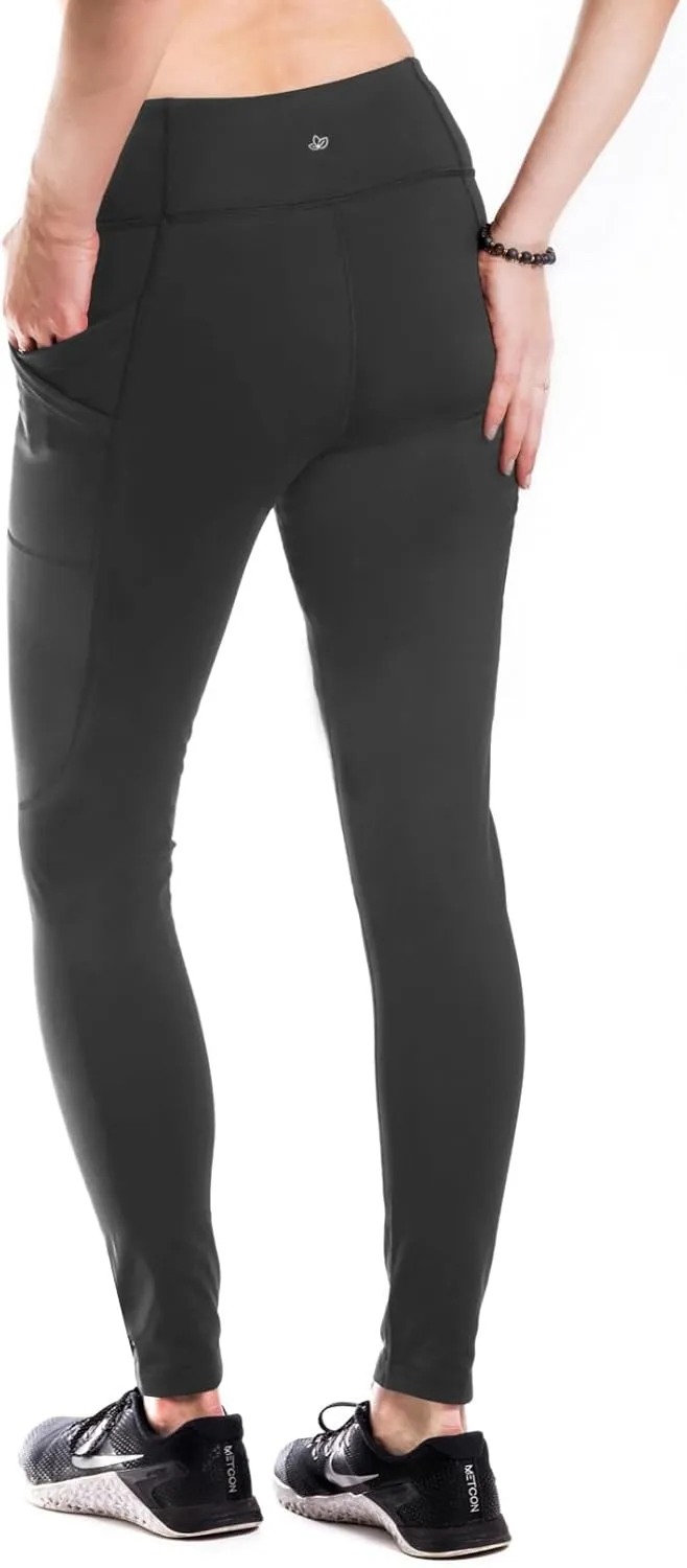 Yogipace,Women's 25"/28"/31"/34"/36" Water Resistant Thick Thermal Fleece Lined Leggings