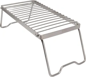 Yoidesu Stainless SteelHeight Folding Camping Grate - Thicker Camp Fire Cooking Racks, Backpacking Grill with Draining Function, for Outdoor, Yoidesu3dg4kcn2ts