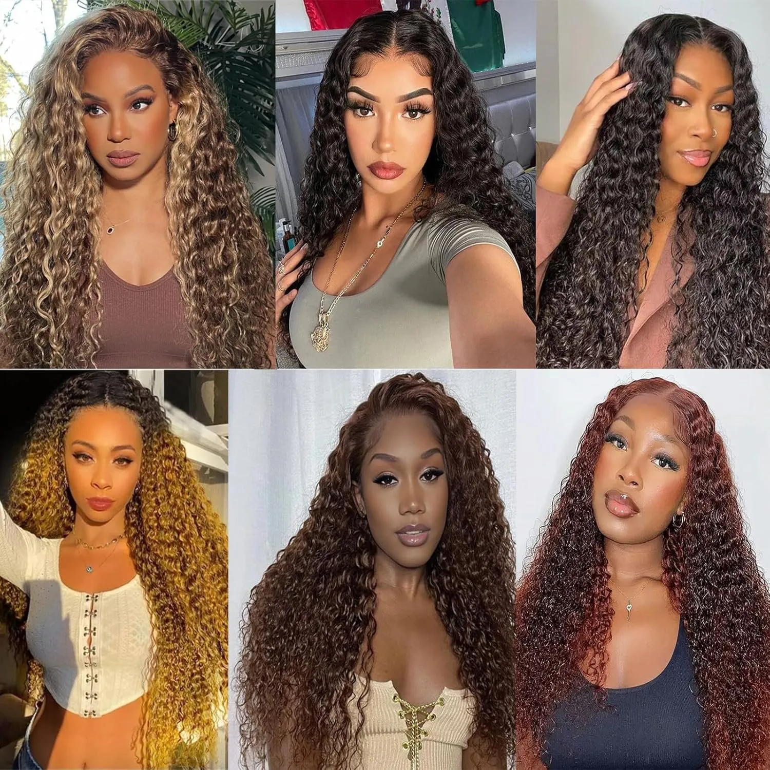 ZRQ Pre looped Micro Brazilian Braids Curly Crochet Hair 18 inch Water Wave Crochet Hair Afro Kinky Curly Ombre Light Blonde Braiding Hair Extensions Deep Wave Synthetic Crochet Hair For Women