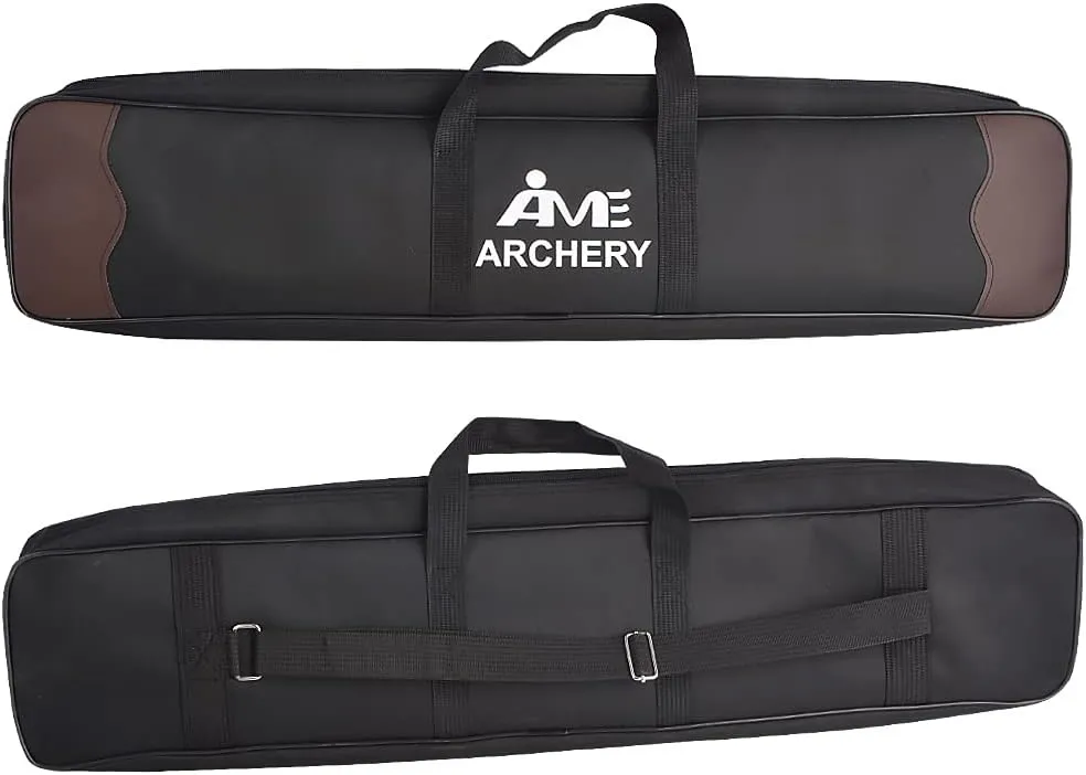 ZSHJGJR Archery Recurve Bow Bag Take Down Portable Soft Bow Case Double Layer Bag for Storage and Arrow, for Take Down Recurve Bow/Long Bow Outdoor Shooting Practice