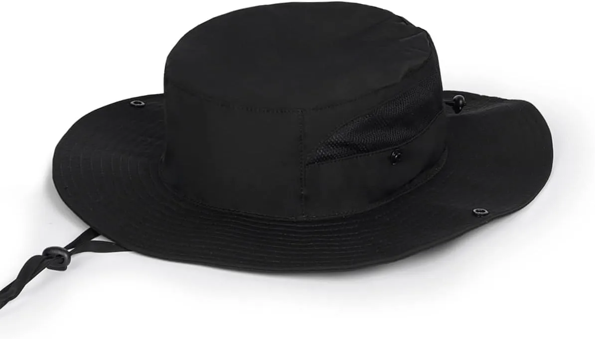 Zylioo XXL Oversize UV Fishing Sun Hat for Big Heads,XL Quick Dry Boonie Hats,Large Cooling Safari Hats with Strap